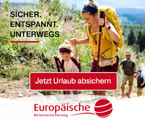 Sicher entspannt unterwegs – Partner der Europäischen Reiseversicherung