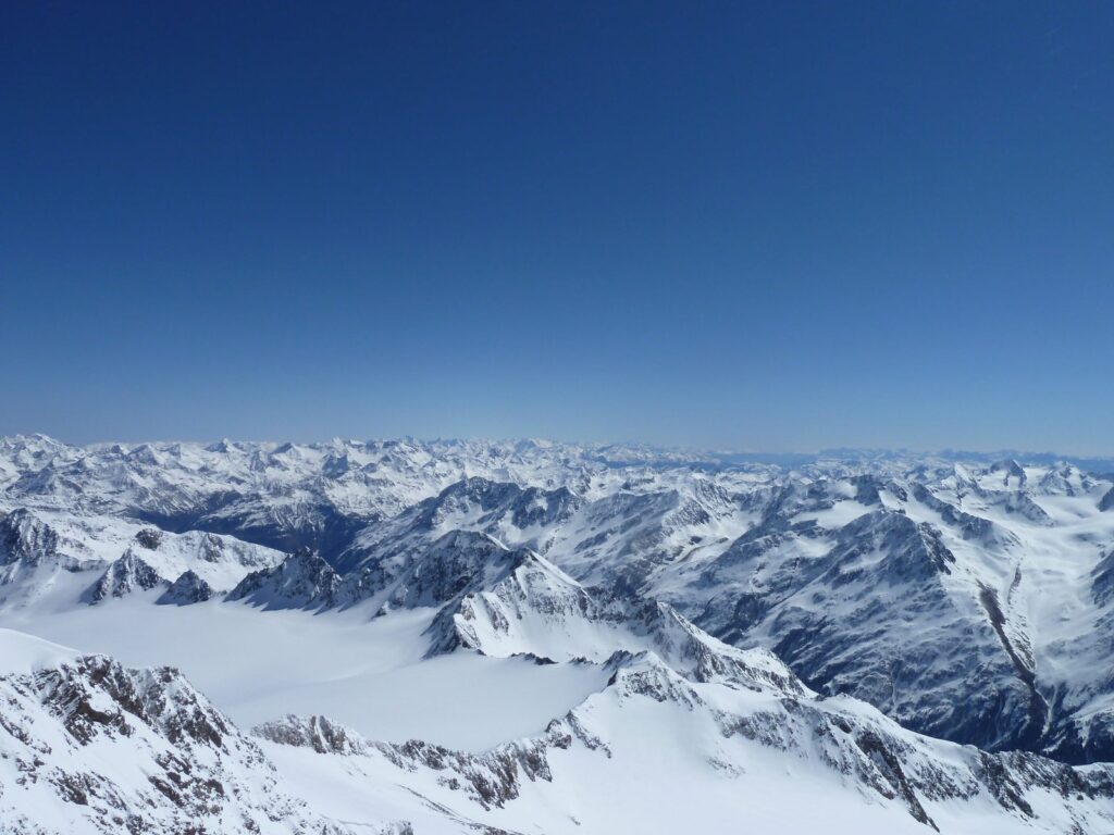 Winterpanorama am Pitztaler Gletscher