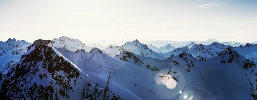 Winterliches Bergpanorama im Pitztal